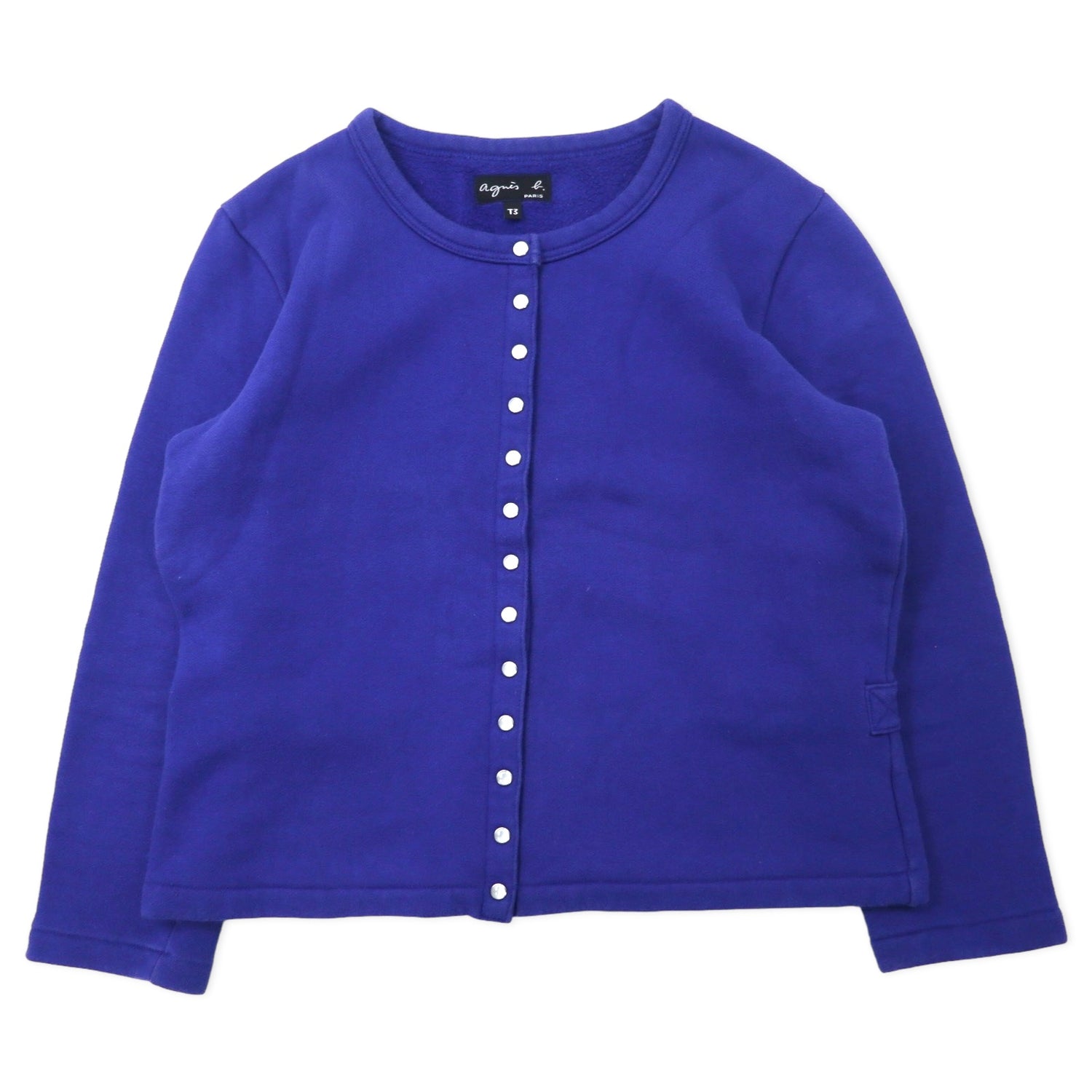 agnes b. Cardigan Production T3 Blue Cotton Japan MADE – 日本然リトテ