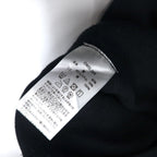 Champion Cropped Reverse Weave Sweatshirt M Black Script Logo Embroidery Compact Volume Top CWSL009