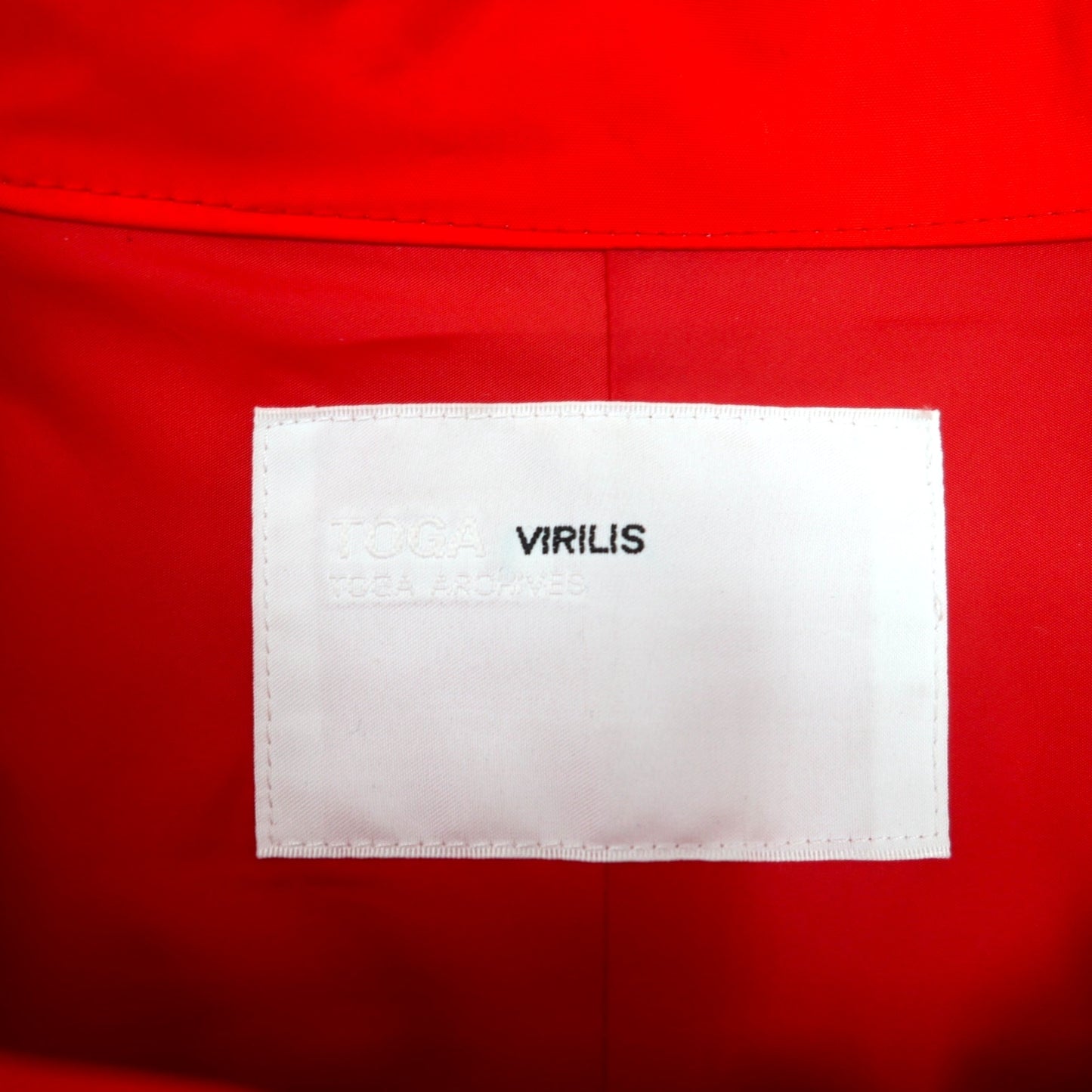TOGA VIRILIS ナイロンギアドッキングジャケット M レッド メッシュ レイヤード TV91-FA324 日本製