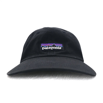 patagonia P-6 ラベル トラッド キャップ ALL ブラック コットン 38296
