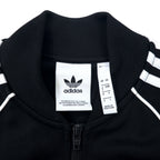 adidas originals ATP style 3 stripe track jacket jersey S black polyester trefoil logo double zip SST TT CW1256