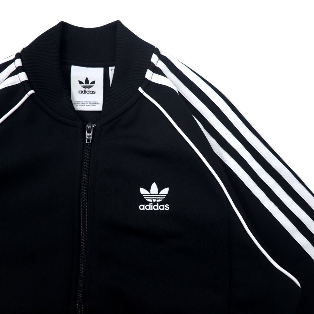 adidas originals ATP style 3 stripe track jacket jersey S black polyester trefoil logo double zip SST TT CW1256