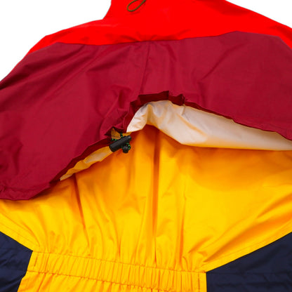 TOGA VIRILIS ナイロンギアドッキングジャケット M レッド メッシュ レイヤード TV91-FA324 日本製