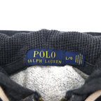 Polo Ralph Lauren Reverse Weave Zip Hoodie, Size L, Charcoal Gray, Small Pony Embroidery