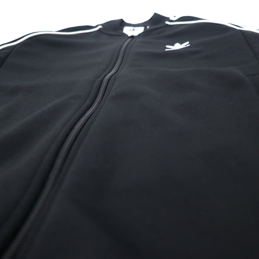 adidas originals ATP style 3 stripe track jacket jersey S black polyester trefoil logo double zip SST TT CW1256
