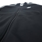 adidas originals ATP style 3 stripe track jacket jersey S black polyester trefoil logo double zip SST TT CW1256