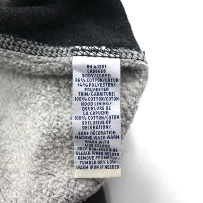 Polo Ralph Lauren リバースウィーブ ジップパーカー L チャコール グレー スモールポニー刺繡