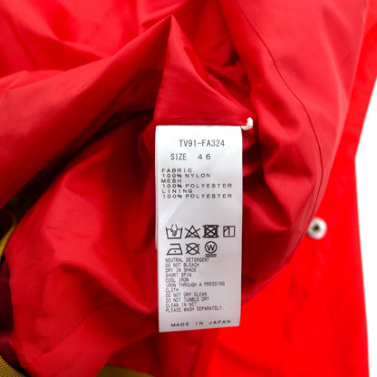 TOGA VIRILIS ナイロンギアドッキングジャケット M レッド メッシュ レイヤード TV91-FA324 日本製