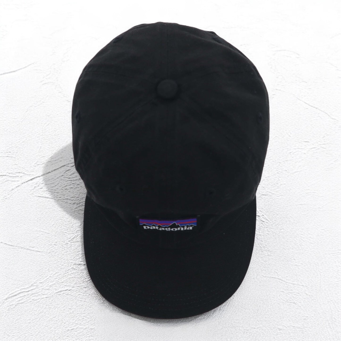 patagonia P-6 ラベル トラッド キャップ ALL ブラック コットン 38296