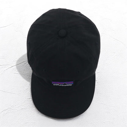 patagonia P-6 ラベル トラッド キャップ ALL ブラック コットン 38296