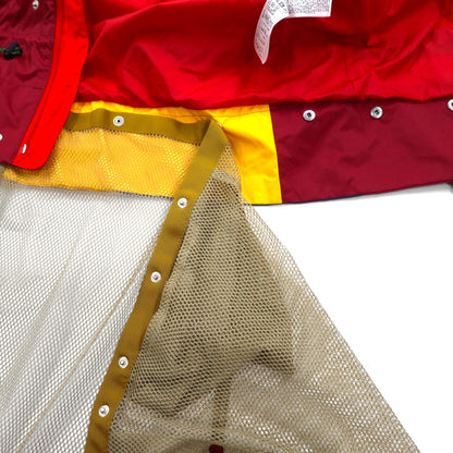 TOGA VIRILIS ナイロンギアドッキングジャケット M レッド メッシュ レイヤード TV91-FA324 日本製