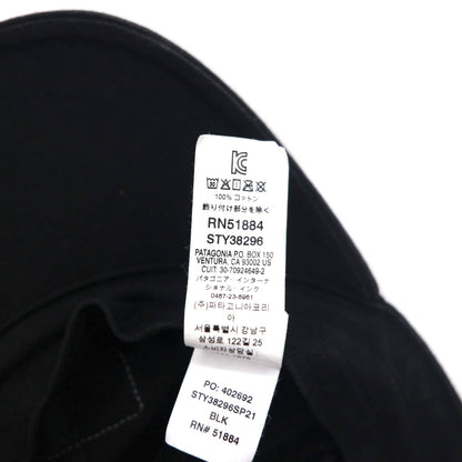Patagonia P-6 Label Trad Cap All Black Cotton 38296