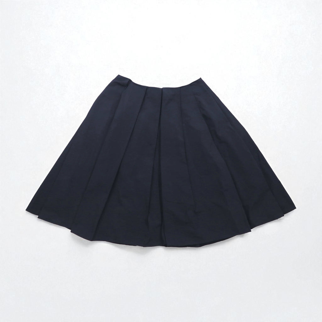 JIL SANDER NAVY イタリア製 フレアスカート S ネイビー ポリエステル