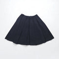 JIL SANDER NAVY イタリア製 フレアスカート S ネイビー ポリエステル