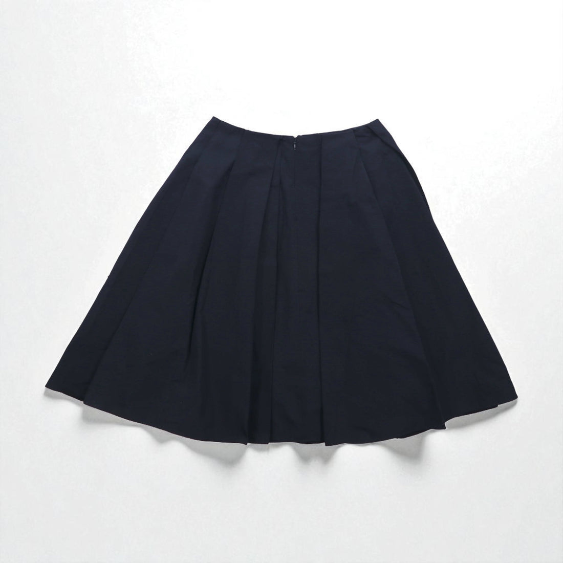 JIL SANDER NAVY イタリア製 フレアスカート S ネイビー ポリエステル