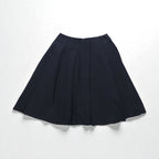 JIL SANDER NAVY イタリア製 フレアスカート S ネイビー ポリエステル
