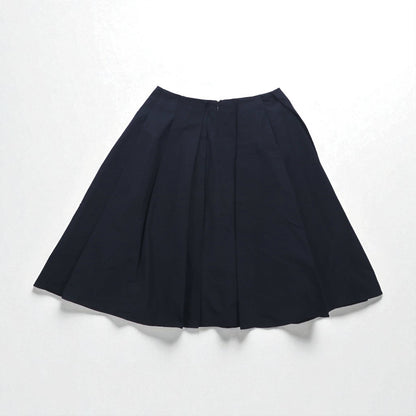 JIL SANDER NAVY イタリア製 フレアスカート S ネイビー ポリエステル