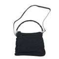 GUCCI Made in Italy 2WAY Bamboo Shoulder Bag Handbag Black Nylon 000・0509 002058