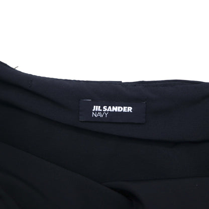 JIL SANDER NAVY イタリア製 フレアスカート S ネイビー ポリエステル