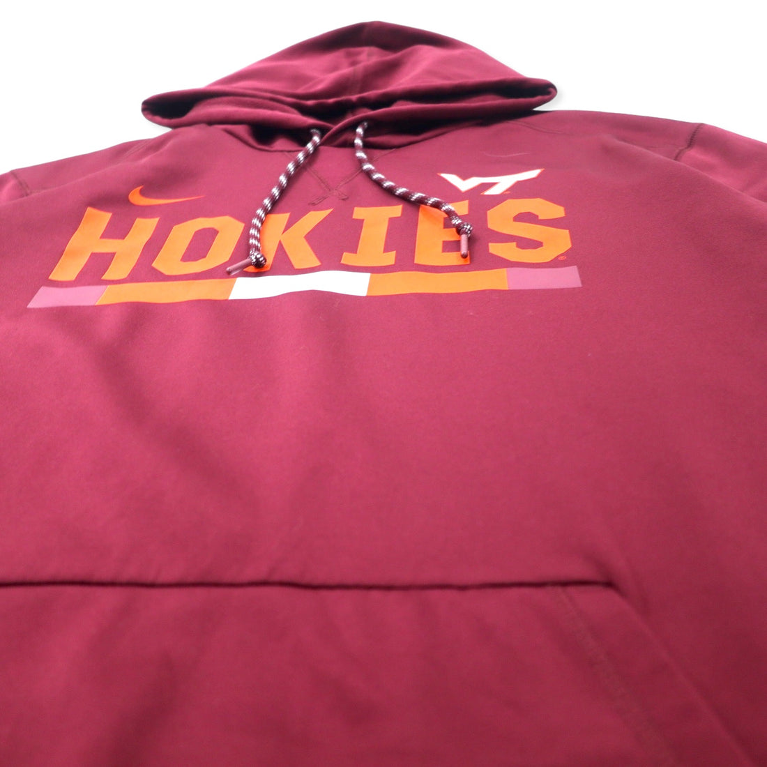 NIKE Dry Fit Pullover Parka XL Bordeaux Polyester VT Football HOKIES