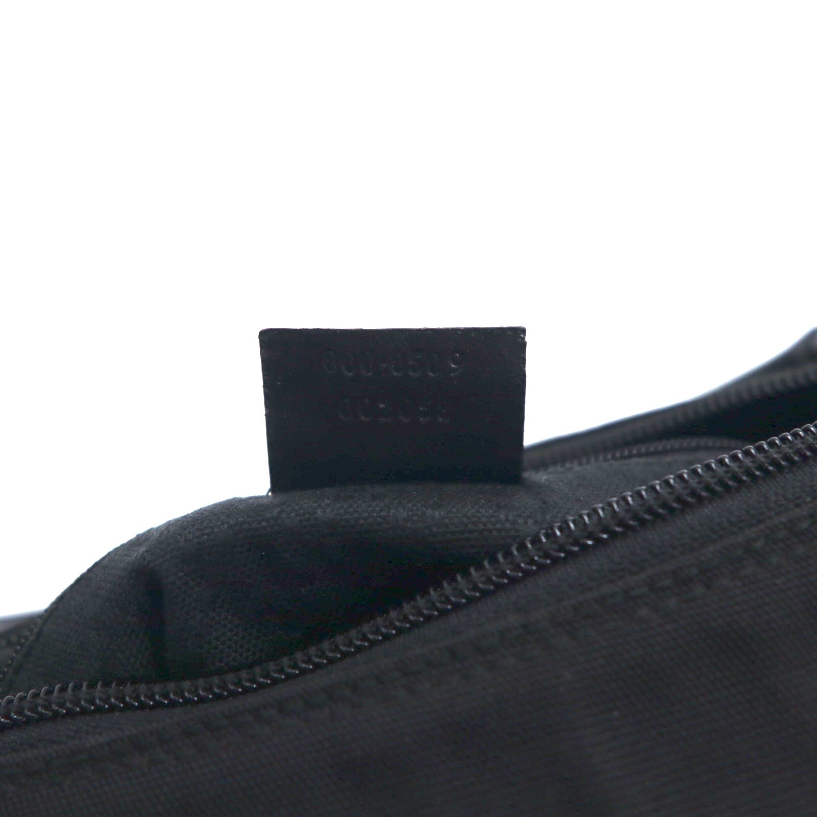 GUCCI Made in Italy 2WAY Bamboo Shoulder Bag Handbag Black Nylon 000・0509 002058