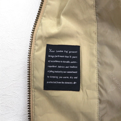 LONDON FOG ピーチスキン スウィングトップ ハリントンジャケット XL ベージュ 撥水