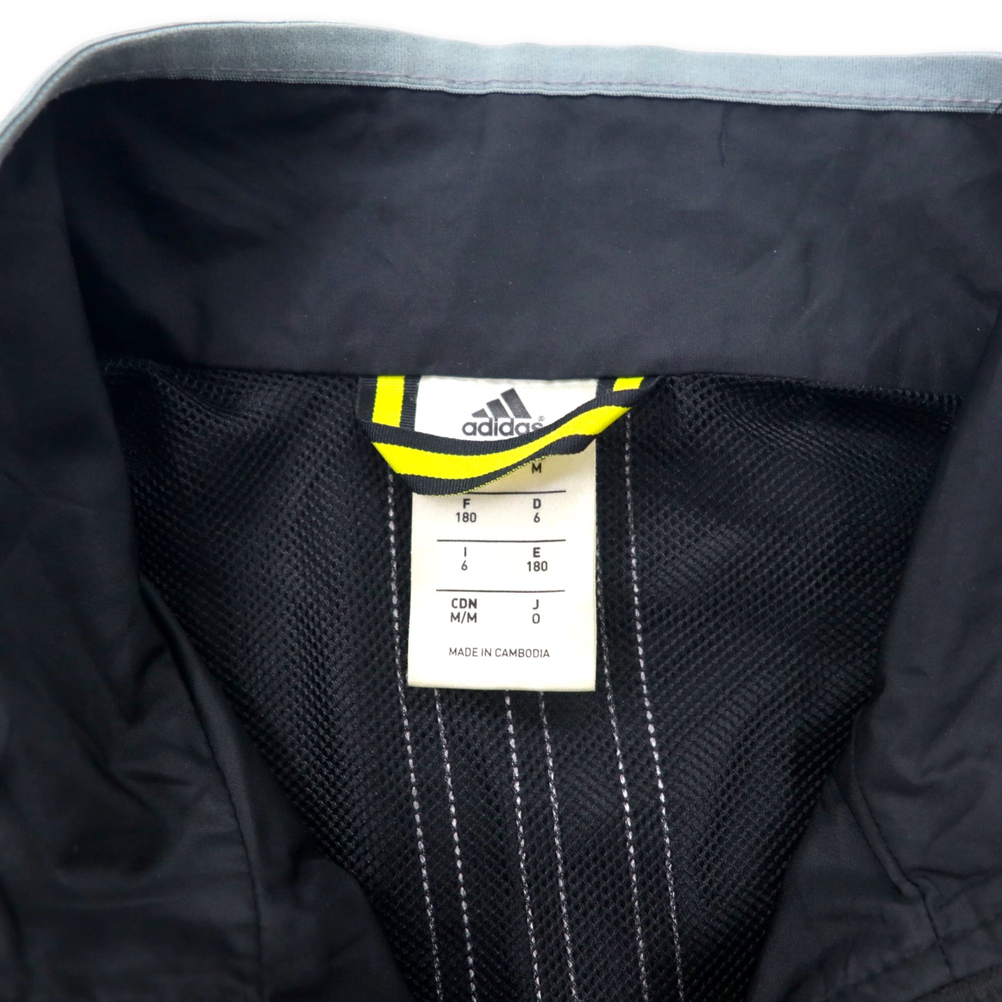 adidas トラックジャケット ナイロンジャケット O ブラック ポリエステル 3ストライプ