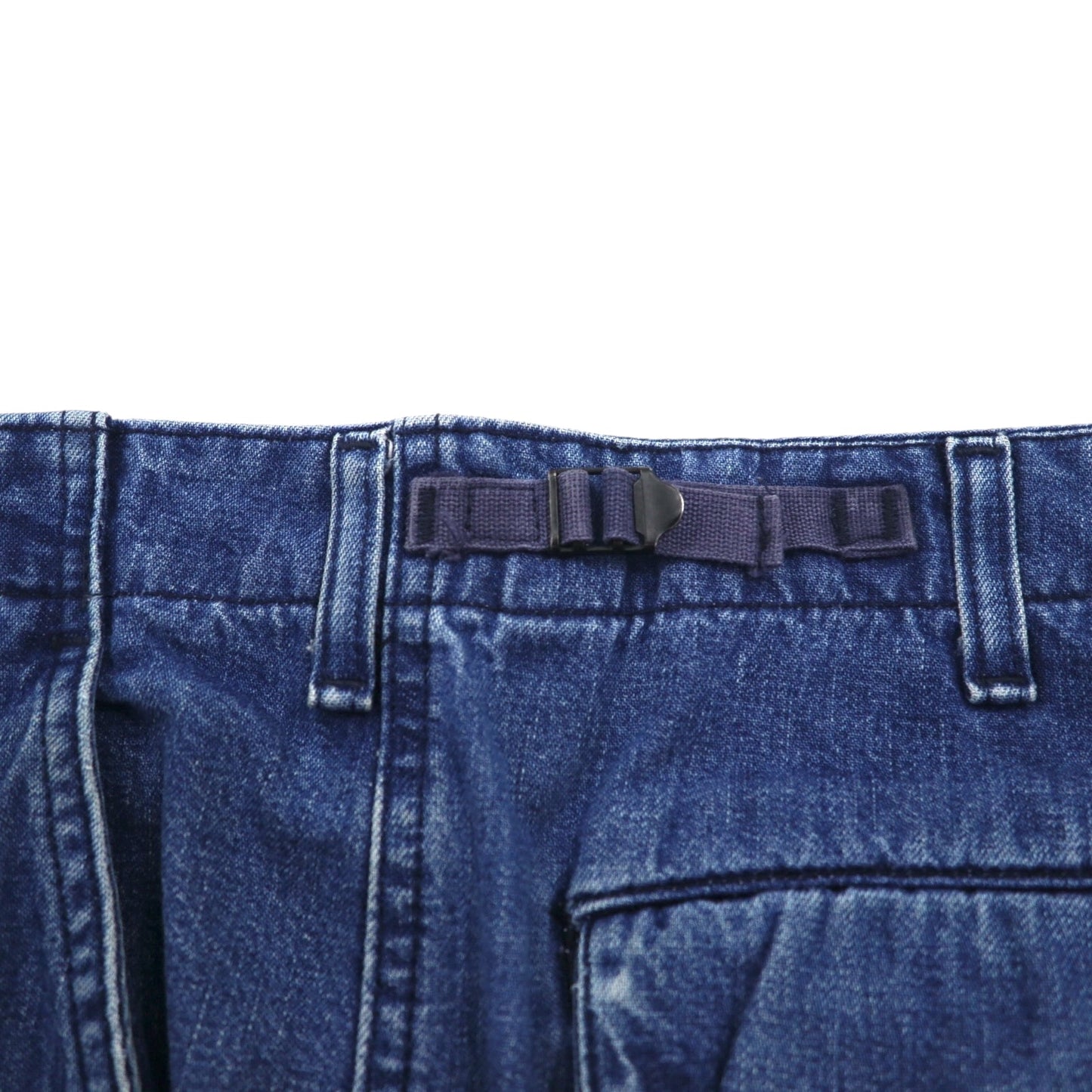 POLO JEANS CO. RALPH LAUREN 90年代 バギー ショート デニム カーゴパンツ ハーフパンツ XL インディゴ ブルー 膝下丈