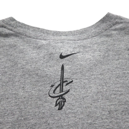 NIKE 00s ​​TEAM TAG WITNESS T-SHIRT L GRAY COTTON CENTER SWOOSH MADE IN MEXICO