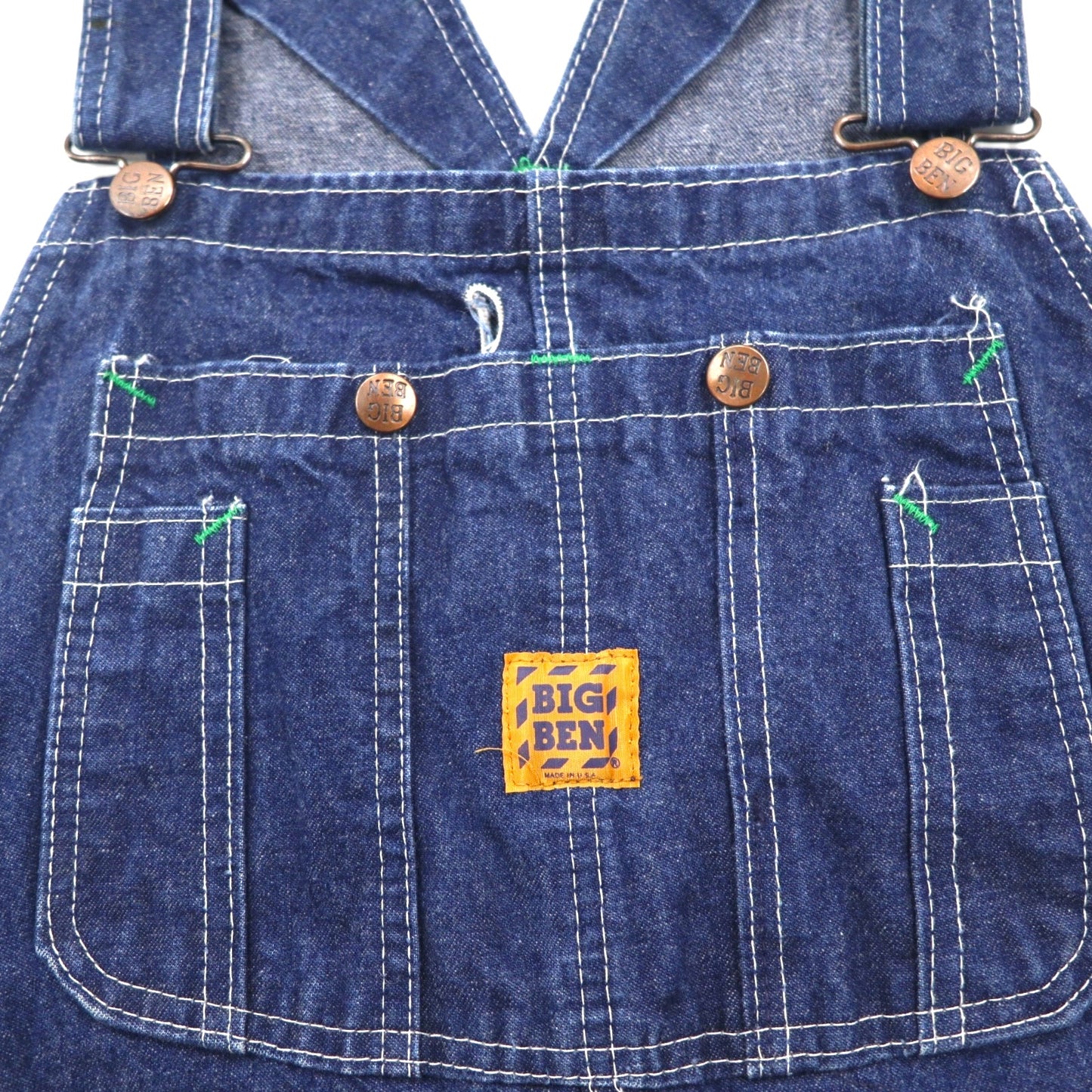 BIG BEN by wrangler 80年代 USA製 ヴィンテージ デニム オーバーオール XL インディゴ 6B10DN0