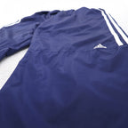 adidas 00年代 ウーブン ワイド トラックパンツ ジャージ 2XL ネイビー 3ストライプ