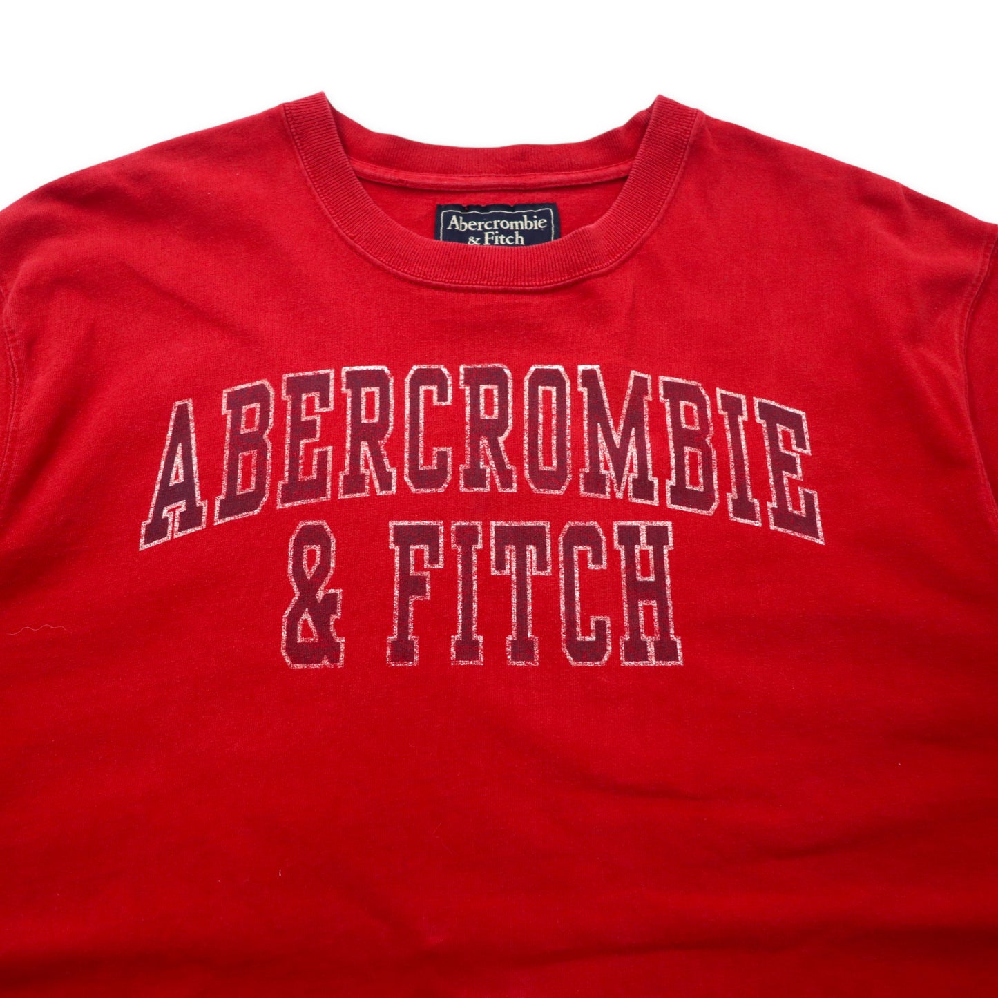 Abercrombie & Fitch 90年代 Tシャツ XXL レッド コットン ナンバリング 両面プリント