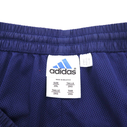 adidas 00s Woven Wide Track Pants Jersey 2XL Navy 3 Stripes