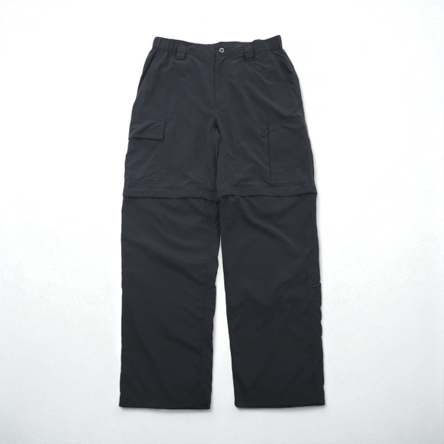 THE NORTH FACE Convertible 2-Way Outdoor Cargo Shorts, Size M, Gray, Nylon, US Standard