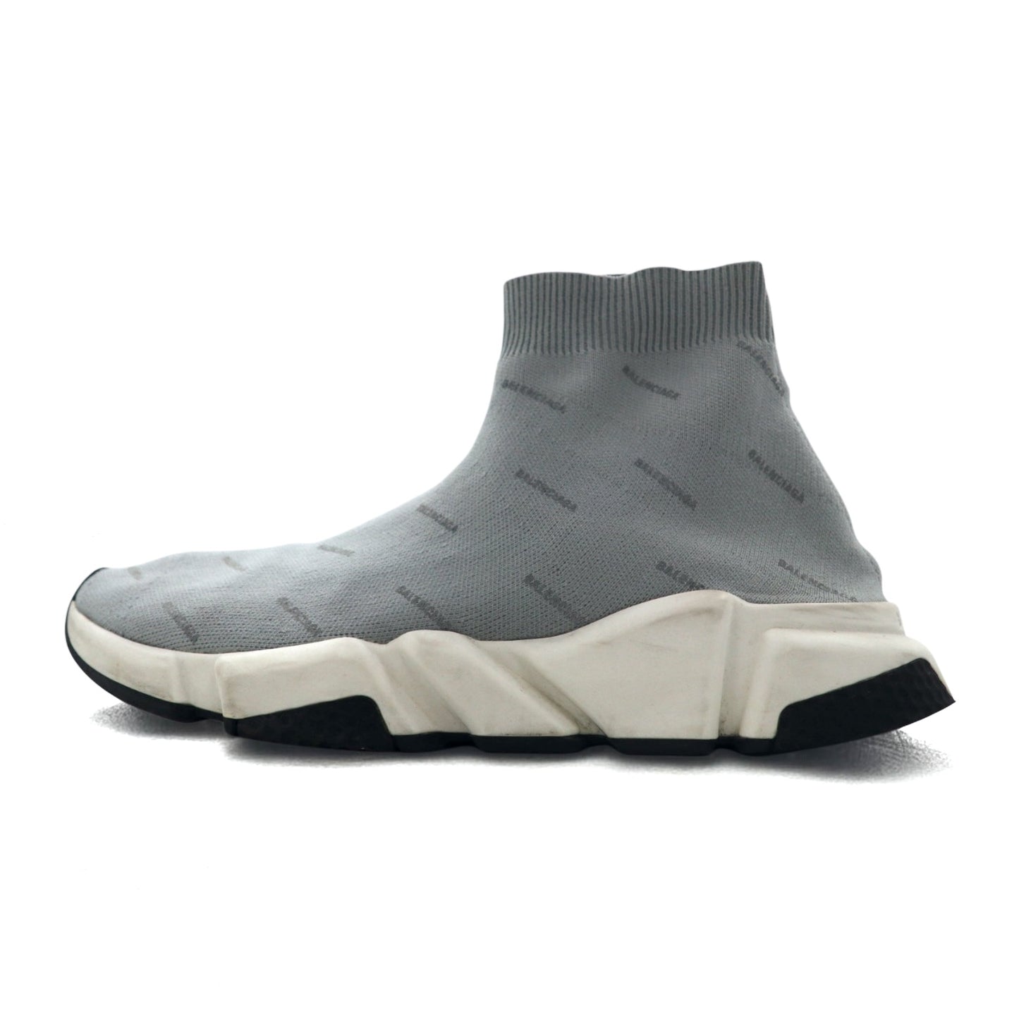 BALENCIAGA Speed Trainer Reflective Sneakers US9 Gray Socks 512527