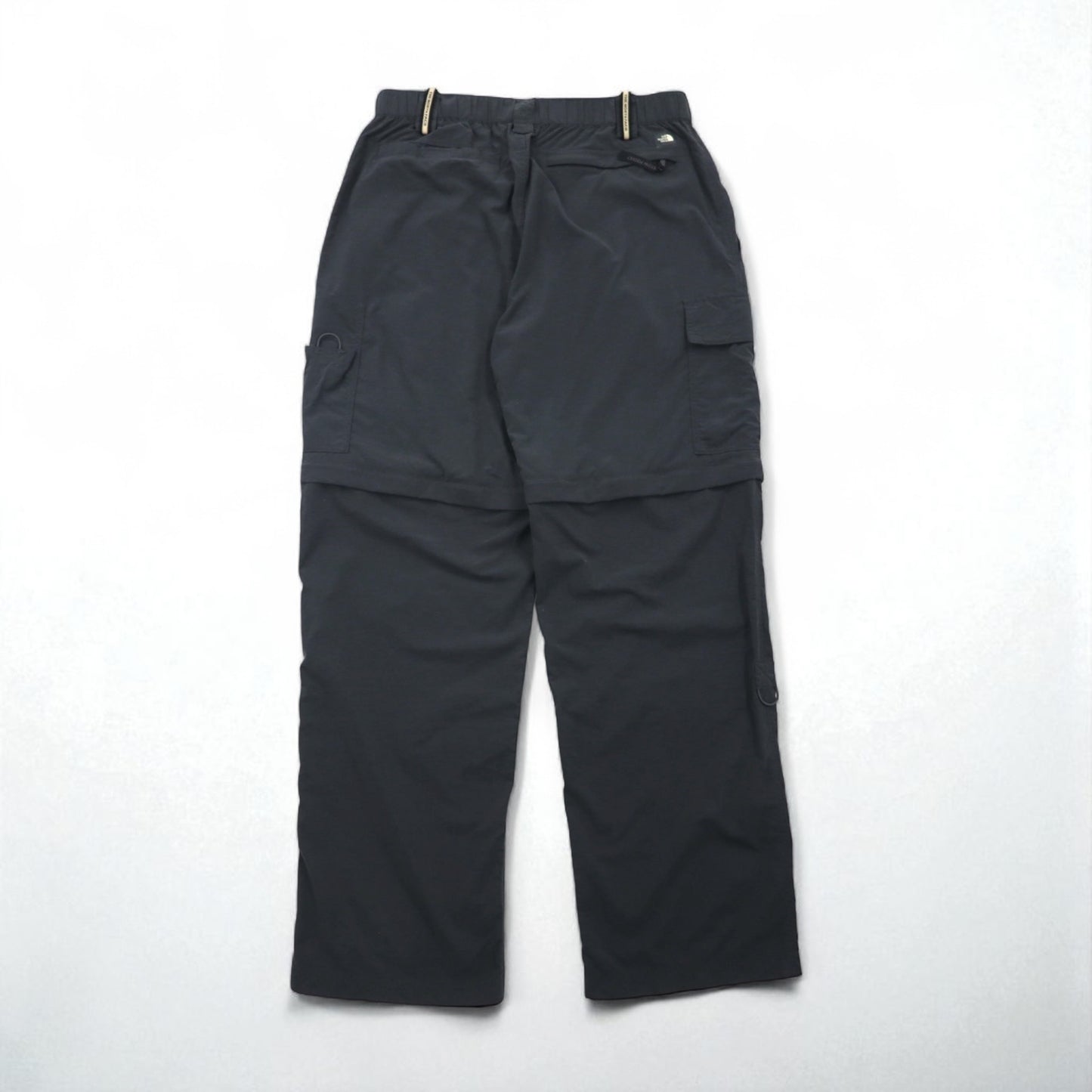 THE NORTH FACE Convertible 2-Way Outdoor Cargo Shorts, Size M, Gray, Nylon, US Standard