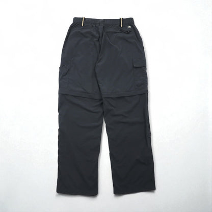 THE NORTH FACE Convertible 2-Way Outdoor Cargo Shorts, Size M, Gray, Nylon, US Standard