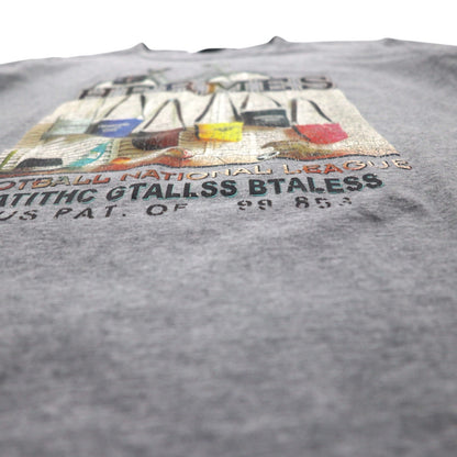 HERMES イタリア製 フォトグラフィック プリント Tシャツ XL グレー コットン ALINE