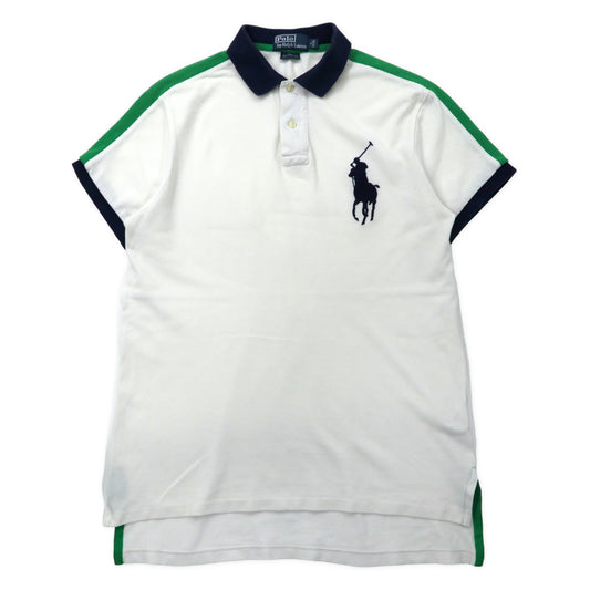 Polo by Ralph Lauren ビッグポニー ポロシャツ 175 ホワイト コットン CUSTOM FIT