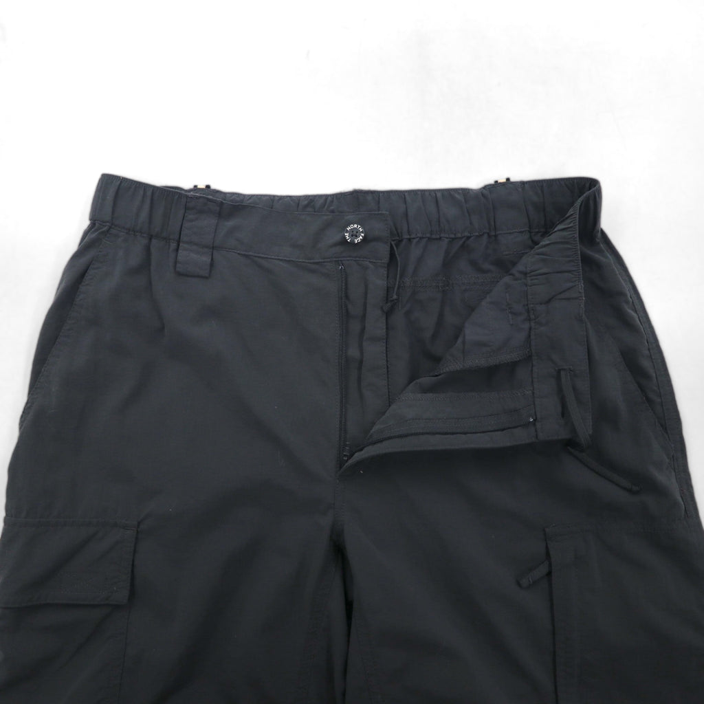 THE NORTH FACE Convertible 2-Way Outdoor Cargo Shorts, Size M, Gray, Nylon, US Standard