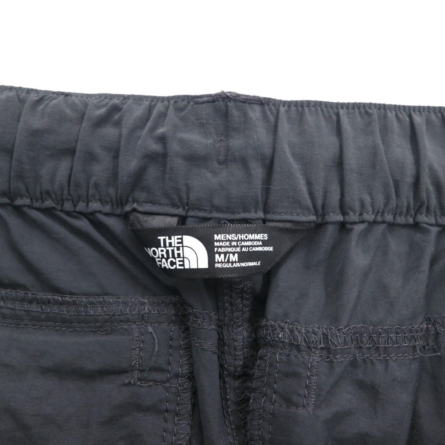THE NORTH FACE Convertible 2-Way Outdoor Cargo Shorts, Size M, Gray, Nylon, US Standard