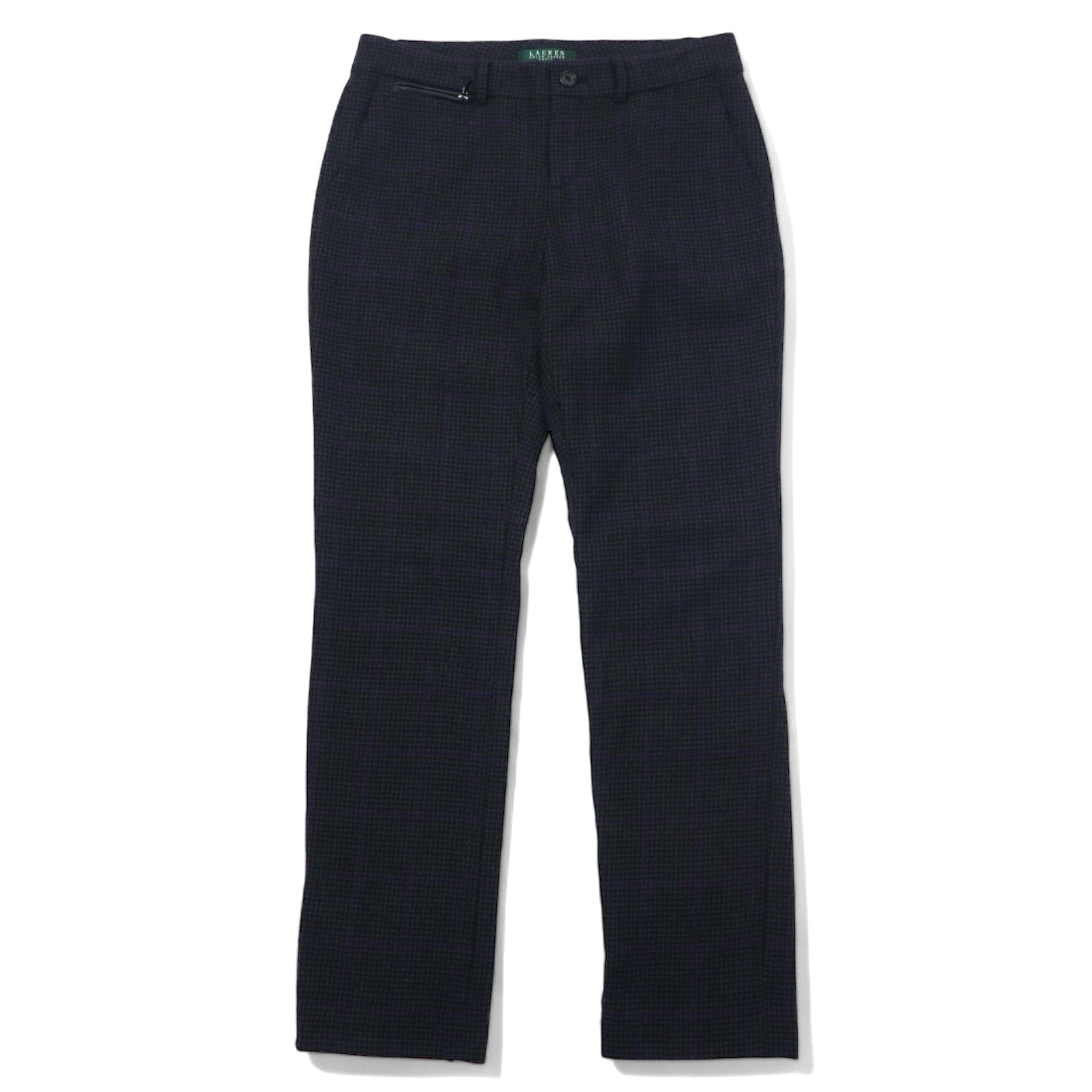 日本然リトテ-古着オンライン-LAUREN RALPH LAUREN 90年代 スラックスパンツ L グレー グレンチェック ウール-LAUREN RALPH LAUREN 90's Slacks Pants L Gray Checked Wool