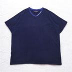 POLO SPORT RALPH LAUREN 90年代 フェード Vネック Tシャツ XXL ネイビー コットン ビッグサイズ