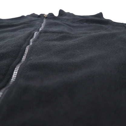 HARLEY DAVIDSON 刺繍 スカル フリース ベスト XL ブラック ポリエステル