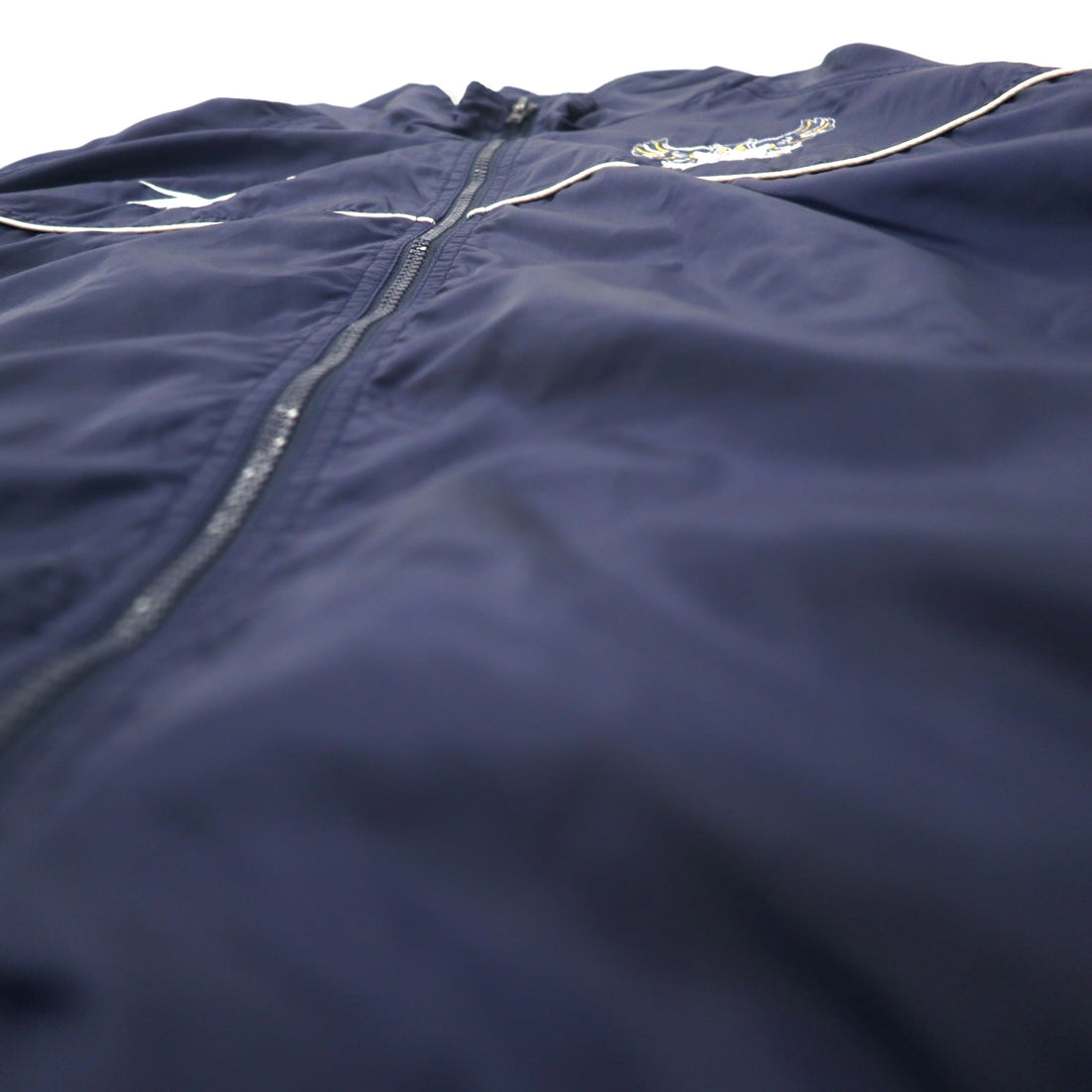 Reebok 00s nylon jacket, XL, navy, vector logo embroidery, big size