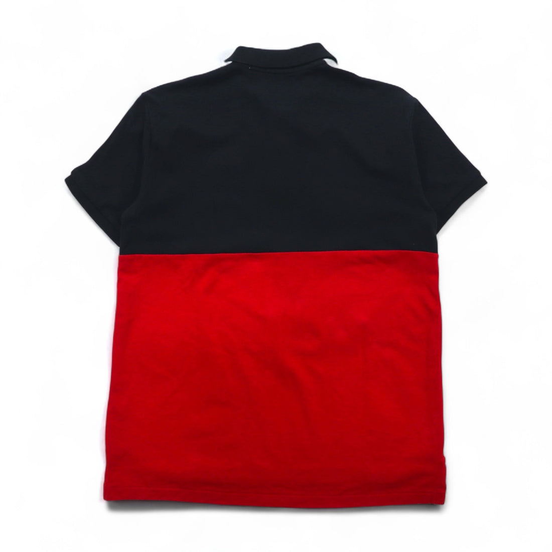 POLO RALPH LAUREN ビッグポニー刺繍 ポロシャツ M ブラック レッド 鹿の子 エンブレム ワッペン