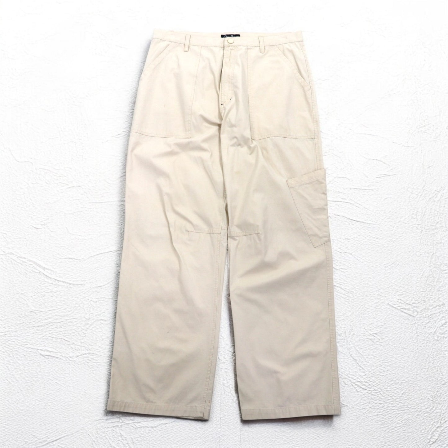Sean John 00年代 バギー ワイド リップストップ ペインターパンツ L ベージュ コットン