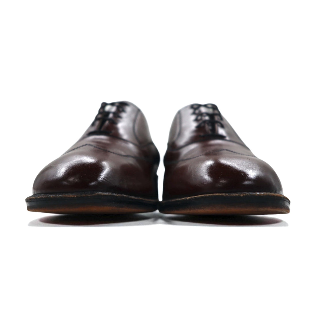 Made in the USA, Sears Easy Flex Wingtip Dress Shoes, Size 27cm, Brown Leather