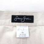 Sean John 00年代 バギー ワイド リップストップ ペインターパンツ L ベージュ コットン