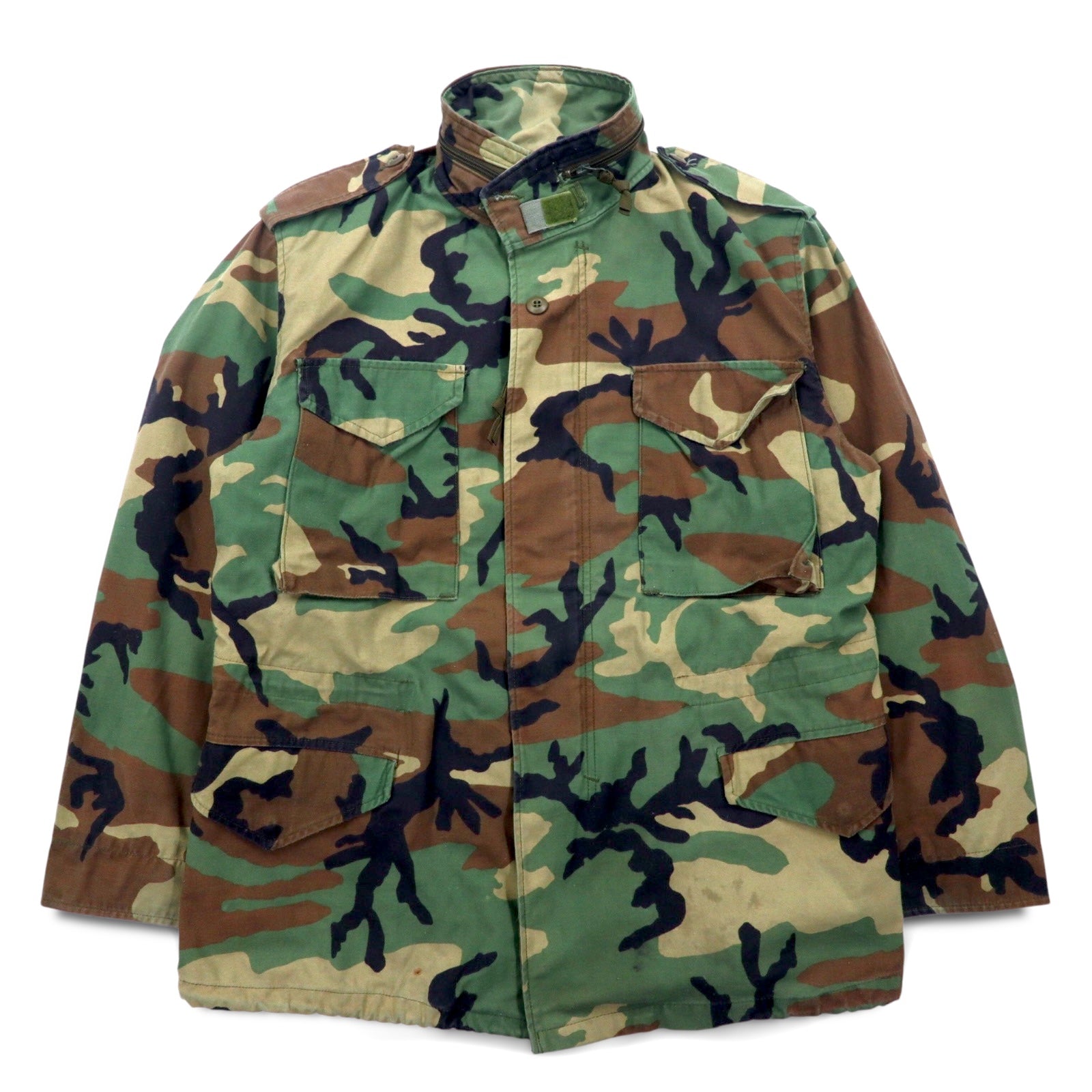 US ARMY 90s M-65 Field Jacket, M, Khaki, Camouflage, Military, 8415-01-099-7835